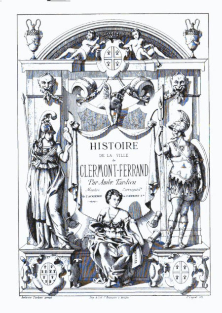 Page de titre de l'Histoire de la ville de Clermont-Ferrand